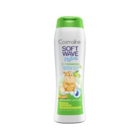 Cosmaline Soft Wave Kids, shampoo con ingredienti naturali per bambini, gusto mela verde, 400ml