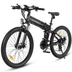 Bicicletta elettrica L026II, SAMEBIKE, 26 ", 500 W, 48 V, 10 Ah, Nero