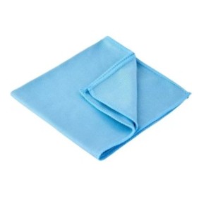 Panno in microfibra per pulire i vetri, 30 cm x 40 cm, blu