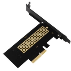 Adattatore M.2 NVME SSD a PCIe, 3.0/4.0 x4, Per unità SSD 2280, 2260, 2242, 2230, Nero