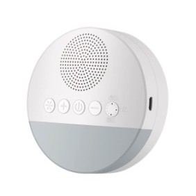 Dispositivo rumore bianco Edman A1, 20 suoni HD per neonati e adulti, ricaricabile, orario personalizzato, luce sveglia, portatile