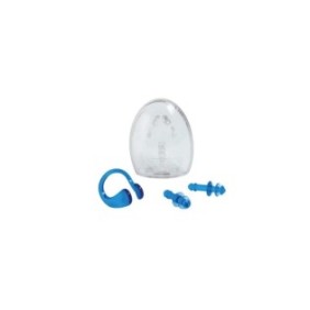 Set protezione nuoto Intex - Tappi per le orecchie, clip per naso, silicone, trasparente, misura universale