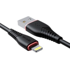 Cavo USB/Lightning, Vipfan, 3A, 1 m, Nero