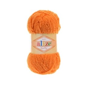 Filo Textil Alize Softy 06, per uncinetto e maglia, acrilico, arancione, 115 m