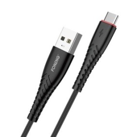 Foneng X15 Cavo USB a USB-C 2.4A 1.2m (Nero)