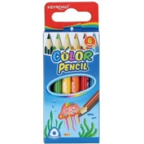 Set di 6 matite colorate, Keyroad, Multicolor