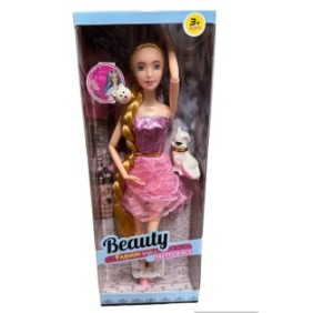 Bambola di bellezza, con snodi, multicolore, 32 cm + kit trucco