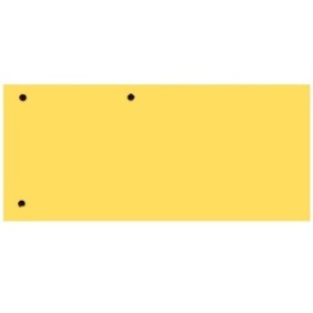 Set 100 divisori biblioraft, cartone 160 gr, 105x230 mm - giallo