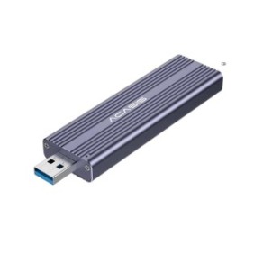 Custodia adattatore rack Acasis M.2 NVME, interfaccia USB 3.2, velocità di trasferimento 10 Gbps, alluminio grigio siderale
