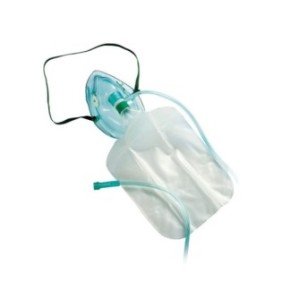 Maschera di ossigeno con serbatoio per adulti