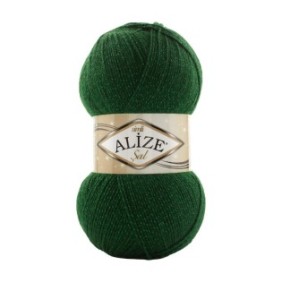 Filo tessile Alize Sal Simli 118, per uncinetto e maglia, acrilico, verde, 460 m