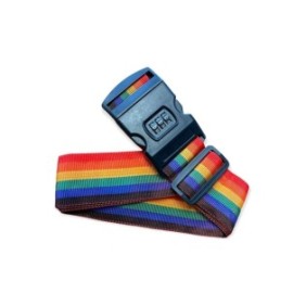 Cintura con etichetta e numero per bagaglio, 170 cm, arcobaleno, Vivo