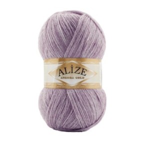 Filo tessile, Alize Angora Gold 882, per uncinetto e maglia, lana, viola chiaro, 550m
