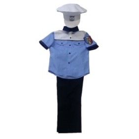 Costume da poliziotto per bambini 6-7 anni, Flavis, Multicolor