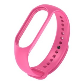 Cinturino in silicone per braccialetto intelligente compatibile con Xiaomi Mi Band 3/4, Rosa