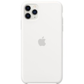 Custodia protettiva Apple per iPhone 11 Pro Max, Silicone, Bianco