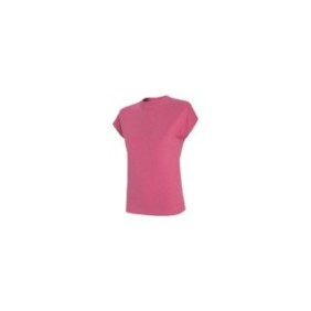 T-shirt con collo alto, 4F, da donna, rosa
