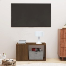 Mobile TV, rovere marrone, 60x24x32 cm, legno composito, design moderno - 816031