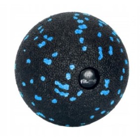 Palla da massaggio con rullo, Fit.Me, Nero/Blu, 8x8 cm