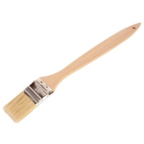 Pennello per radiatore, intagliatore di legno, legno/pelo naturale, 36 mm, marrone/giallo