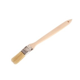 Pennello per radiatore, intagliatore di legno, legno/pelo naturale, 25 mm, marrone/giallo