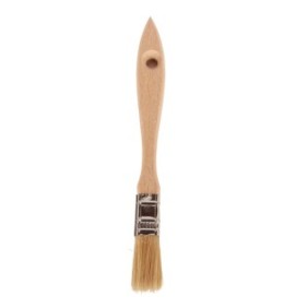 Pennello inglese, intagliatore di legno, legno/pelo naturale, 15 mm, marrone/giallo