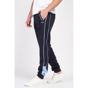 Pantaloni sportivi da uomo con tasche e logo, XL, Blu