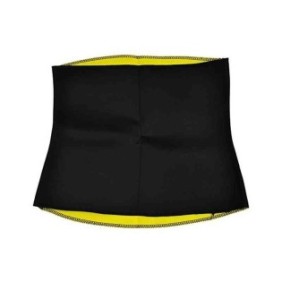 Cintura modellante SIKS® per addome, tonificante, materiale in neoprene, taglia XXL, nero/giallo
