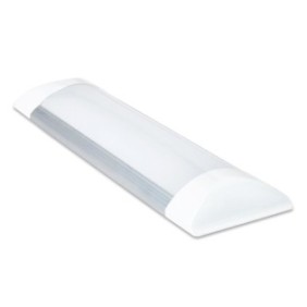 Lampada LED Eco-Light Slim 10W Bianco freddo 6000K Argento/Bianco