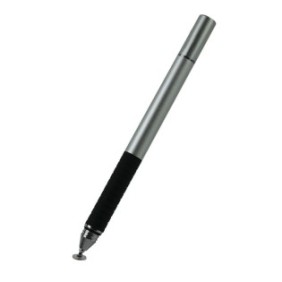 Penna stilo per touch screen, Compatibile con iOS/Android/Microsoft, 12,9x0,98 cm, Argento
