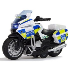 Motocicletta della polizia, Lean Toys, plastica, 12x6x7 cm, 3 anni+, multicolore