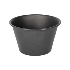 Mini vaso in metallo Mary's Garden Supplies con un diametro di 11,5 cm, colore nero