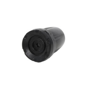 Ammortizzatore in gomma, piumino, per stampelle e bastoni diametro 19 mm, nero, Ekolife