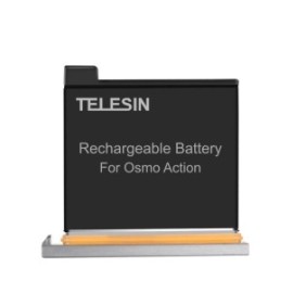 Batteria, Telesin, per DJI Osmo Action, Li-ion, 3,85 V, 1300 mAh