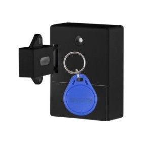 Techstar® Smart Lock, EMID IC, digitale, discreto, sblocco con scheda RFID, controllo accessi, nero