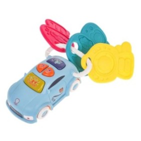 Piccola macchinina interattiva, Con giocattoli da masticare, 10 cm x 5,5 cm x 4 cm, Multicolor