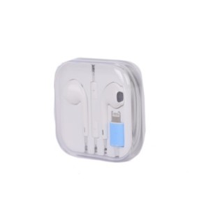 YOURZ 0018 cuffie intrauricolari, per iPhone, controllo volume, microfono, Bianco