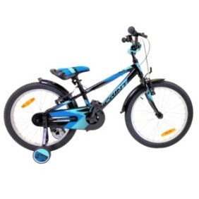 Bicicletta per bambini, Sprint, CASPER 20", 1 SP, Lega, Nero/Turchese