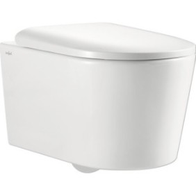 Set WC sospeso senza bordo Jungborn One con tecnica Turbo Flush e copertura WC