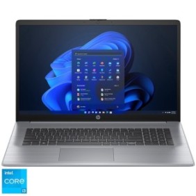 Laptop HP 470 G10 con processori Intel® Core™ i3-1315U fino a 4,50 GHz, 17,3", Full HD, IPS, DDR4 sì 8 GB, SSD sì 256 GB, grafica Intel® UHD, Windows 11 Pro, Asteroid Silver