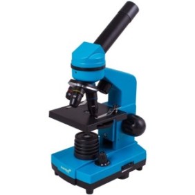 Microscopio azzurro Levenhuk Rainbow 2L