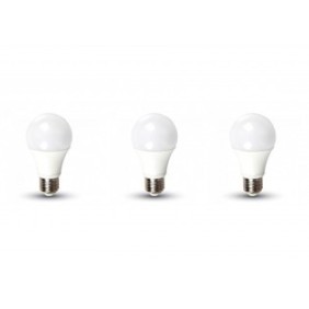 Set di 3 lampadine led E27, 11W(75W), 1055 lm, A+, luce fredda (6400 K), V-TAC
