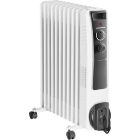 Scaldabagno elettrico Heinner HOH-Y11WB, 2500 W, 11 elementi, protezione da surriscaldamento, termostato regolabile, bianco