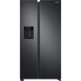 Side By Side Samsung RS68A8820B1/EF, 634 l, Full No Frost, Twin Cooling Plus, Smart Conversion 5 in 1, Twin Cooling, SpaceMax, Compressore Digital Inverter, Dispenser acqua, Classe F, H 178 cm, Antracite