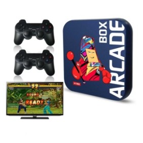 Console di gioco, STELS, Arcade Box, Quad Core, 64 GB, 2 joystick, 33000 giochi, multicolore