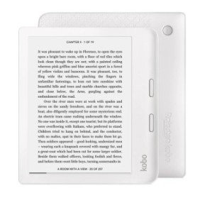 Lettore e-book, KOBO, LIBRA 2 7", 32 GB, Wi-Fi, impermeabile, bianco