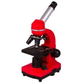 Microscopio Bresser Junior Biolux SEL, 40 / 1600x, rosso