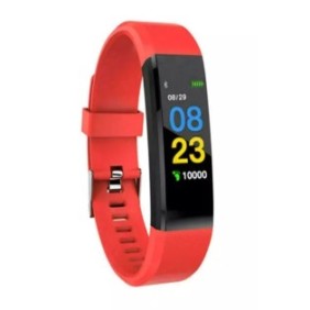 Bracciale fitness tracker Android Appel IOS Rosso