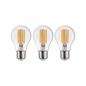 Set di 3 lampadine LED Lexman, E27, bianco caldo, 2700K, 11 W, 1521 lm, tipo classico, trasparente