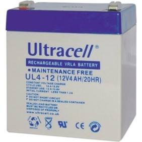 Batteria al piombo, Ultracell, 12 V, 4 Ah, Bianco/Blu
